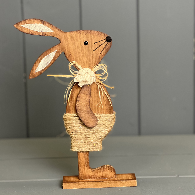 Wooden Rabbit Decor in Shorts detail page
